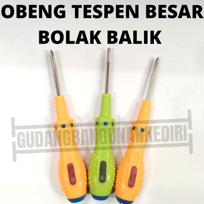 obeng tespen testpen bolak balik bb besar jumbo