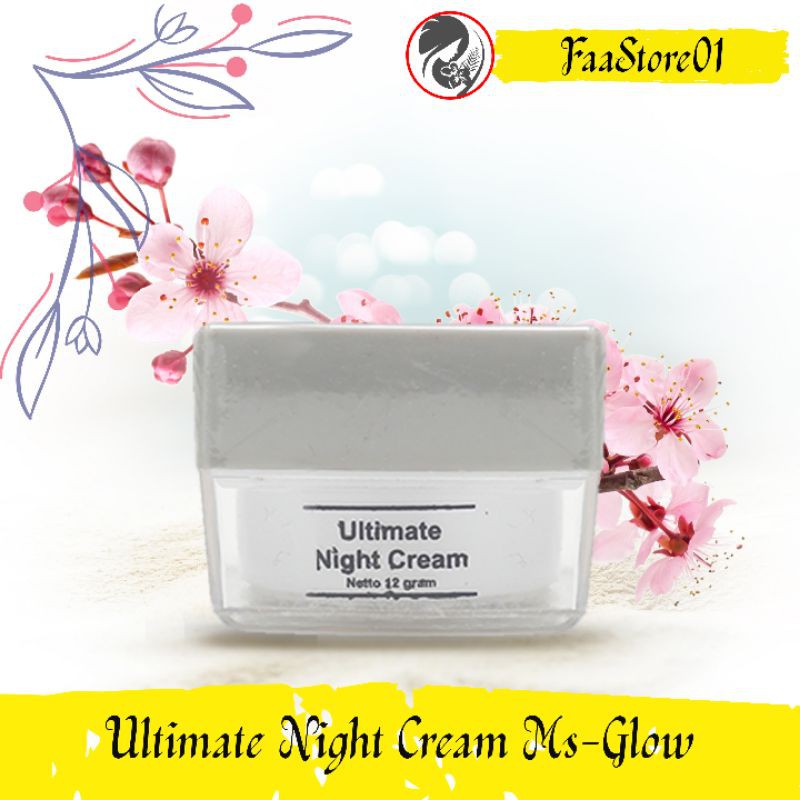 Night Cream Ultimate Ms Glow Untuk Flek Hitam