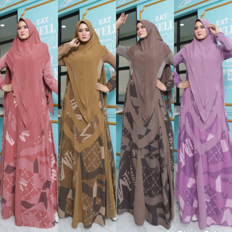 Nimra Series Ori by Humaira / Gamis Set Syar’i / Gamis Pesta Mewah / Baju Syari Terbaru / Dress Muslimah / Fashion Muslimah Branded7