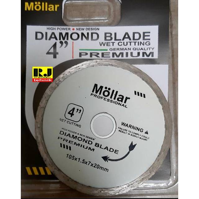 Jual Diamond Blade Wet Mata Gerinda Pisau Keramik Basah Mollar Premium