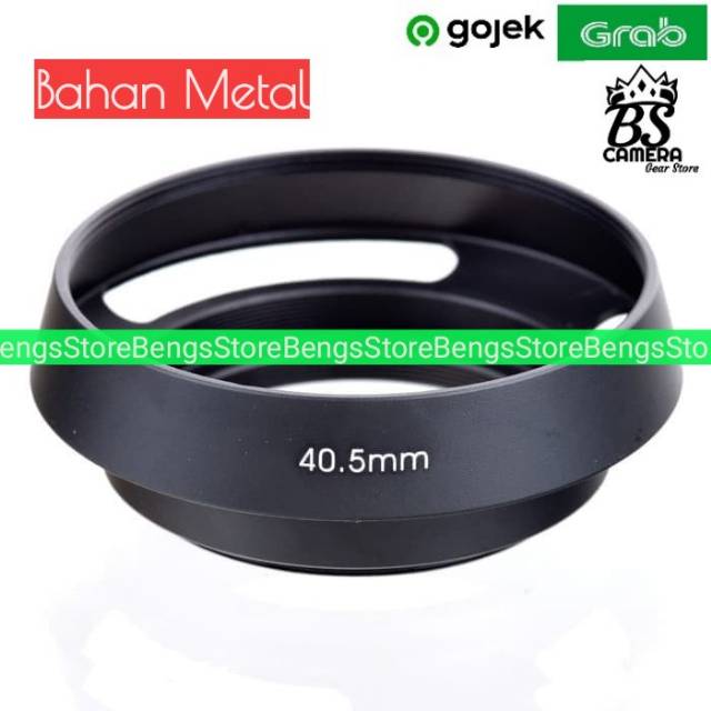 Lens Hood 40.5mm Sony A5000 A5100 A6000 KIT 16-50mm Bahan Metal