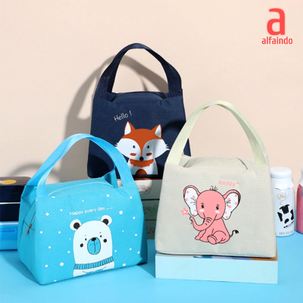 Tas Makan Lunch Box Kotak Makanan Anak Tahan Panas Praktis Motif TM020