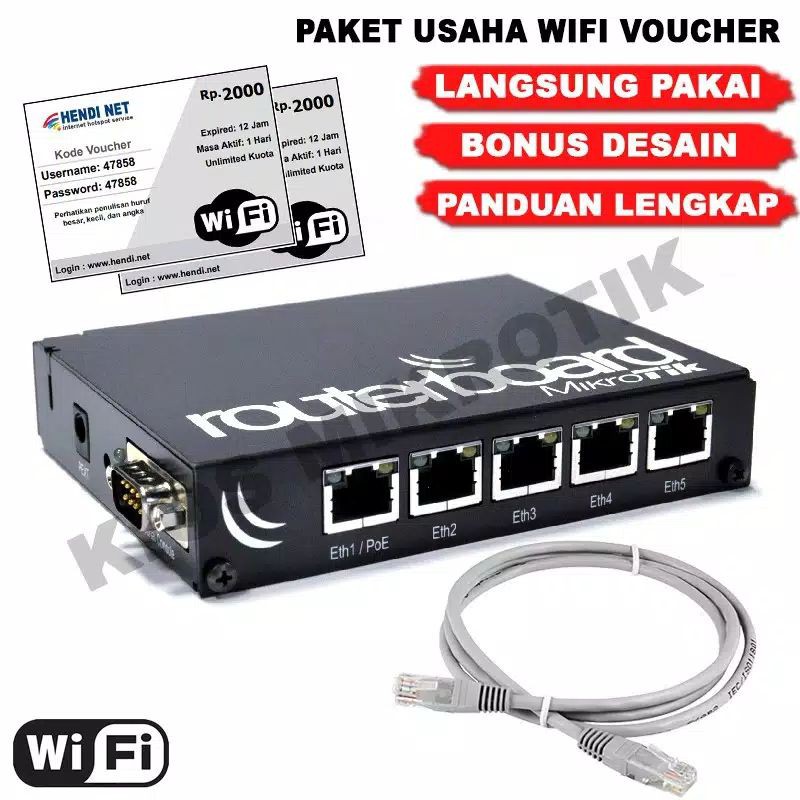 MIKROTIK RB450GX4 / PAKET USAHA WIFI / VOCER WIFI / RT RW NET
