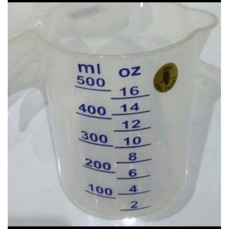 Gelas ukur 500 ml /Gelas takar 500 ml