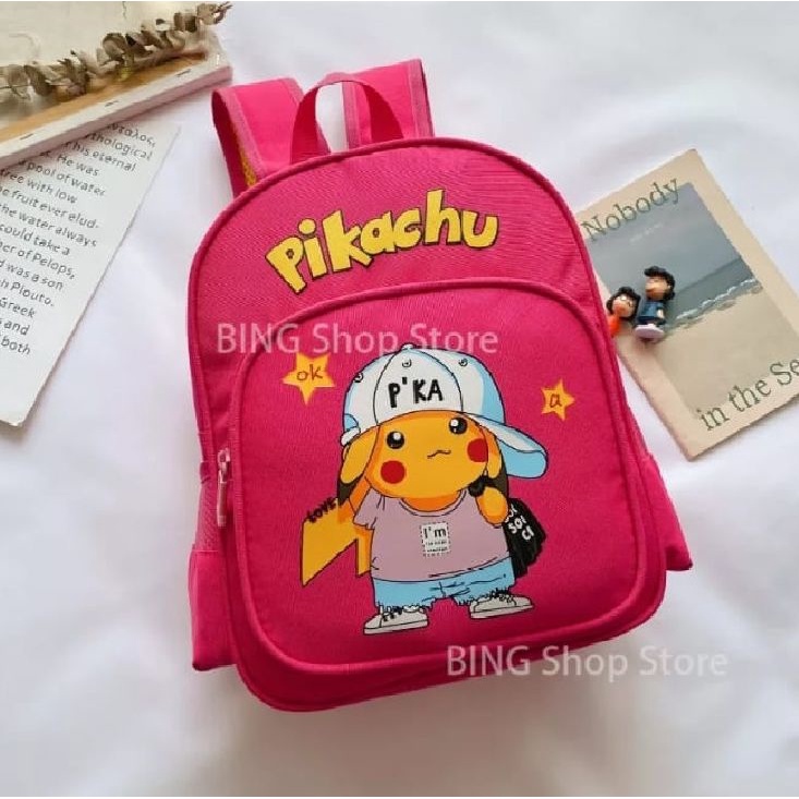 BDKR_TAS - TAS RANSEL ANAK SEKOLAH KARAKTER MOTIF KARTUN POKEMON / PIKACHU LUCU ORTOPAEDI RANSEL ANAK SEKOLAH BAGUS TAS GENDONG ANAK UNTUK TK , SD BACKPACK MULTIFUNGSI BISA BAYAR DITEMPAT