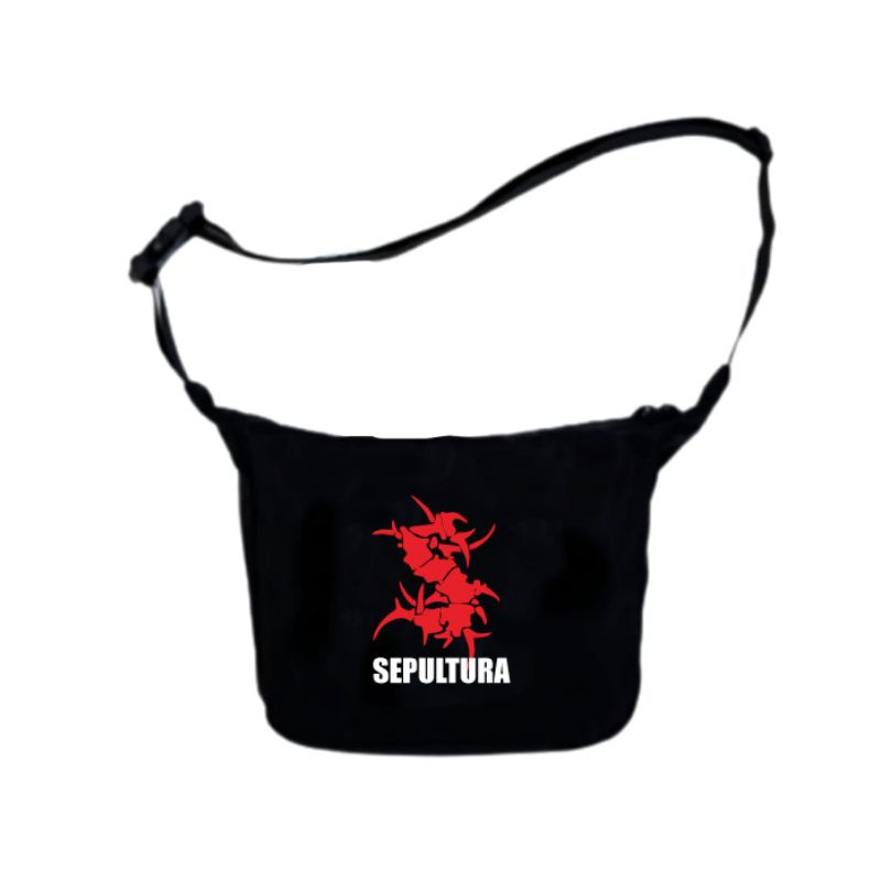 sling bag/tas slempang/waist bag pria wanita BAND METAL