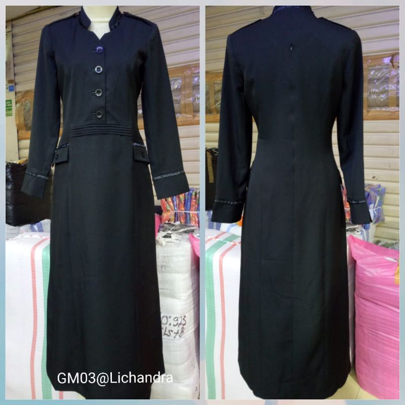 SERAGAM GAMIS HITAM/GAMIS HITAM LICHANDRA