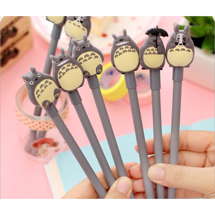 Bolpoin Karakter TOTORO / Bolpoin Kartun Abu-Abu / Pulpen Gel 0,5 mm Motif TOTORO / Ballpoint Lucu