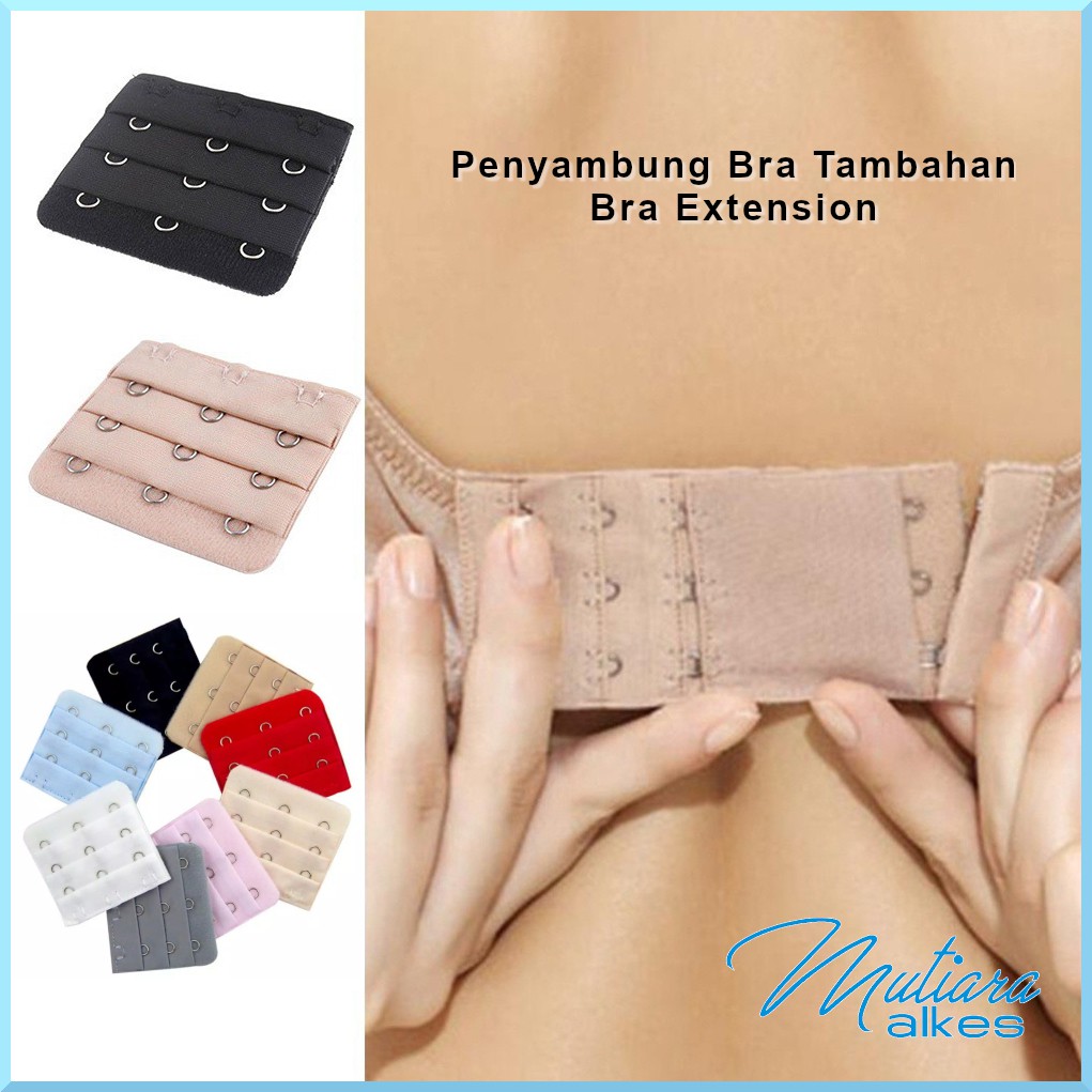 Pengait Bra Extension / Penyambung tali BH 3 kait / Sambungan Bra Save