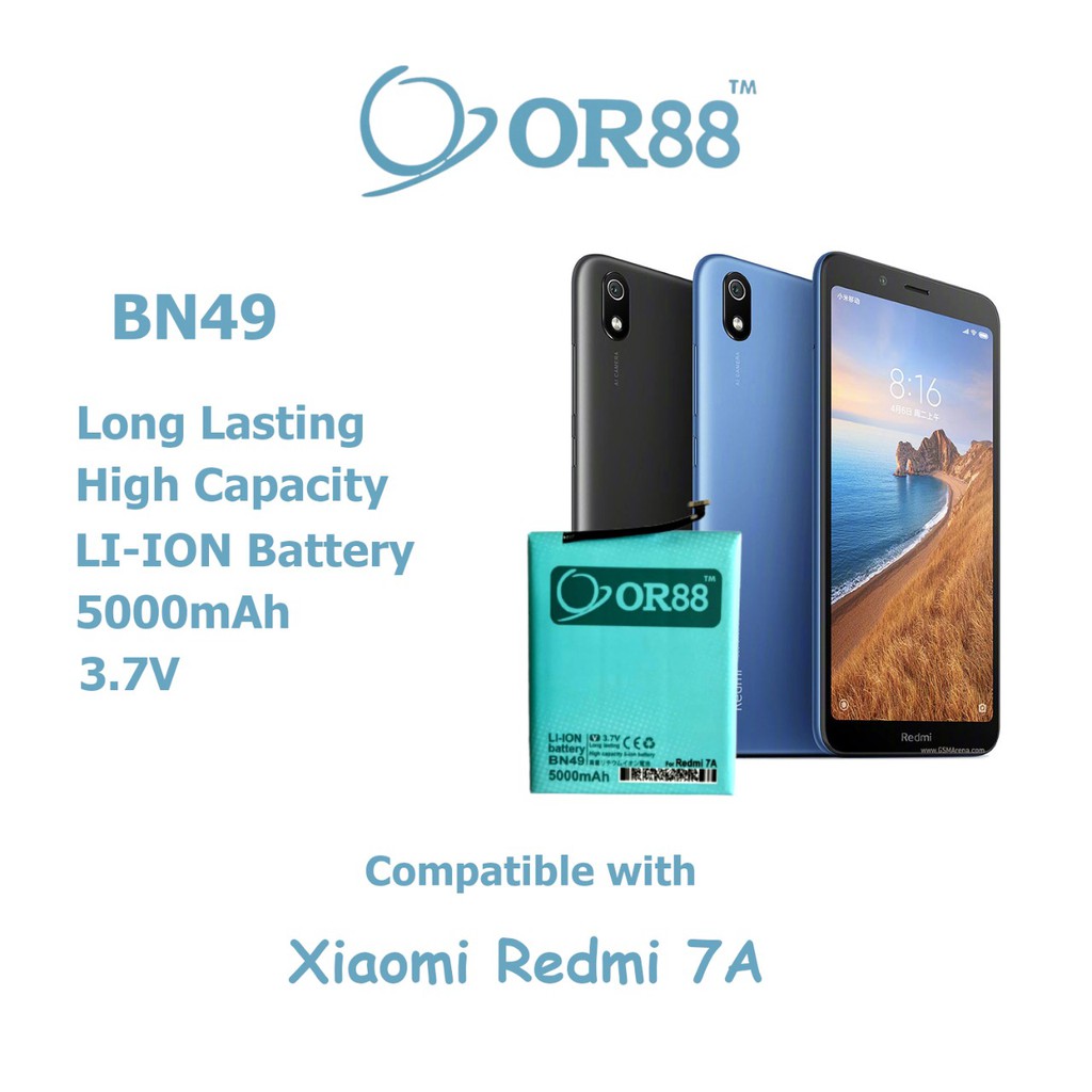 Batre BAttery Baterai Double Power  Xiaomi Redmi BN49 Mi 7A OR88/ Oriens88