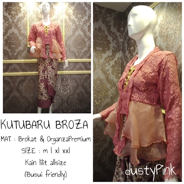 HARGA PROMO!!!!! KUTUBARU BROZA/ KUTUBARU BROKAT /KUTUBARU MODERN /KEBAYA SERAGAM /KEBAYA MODERN