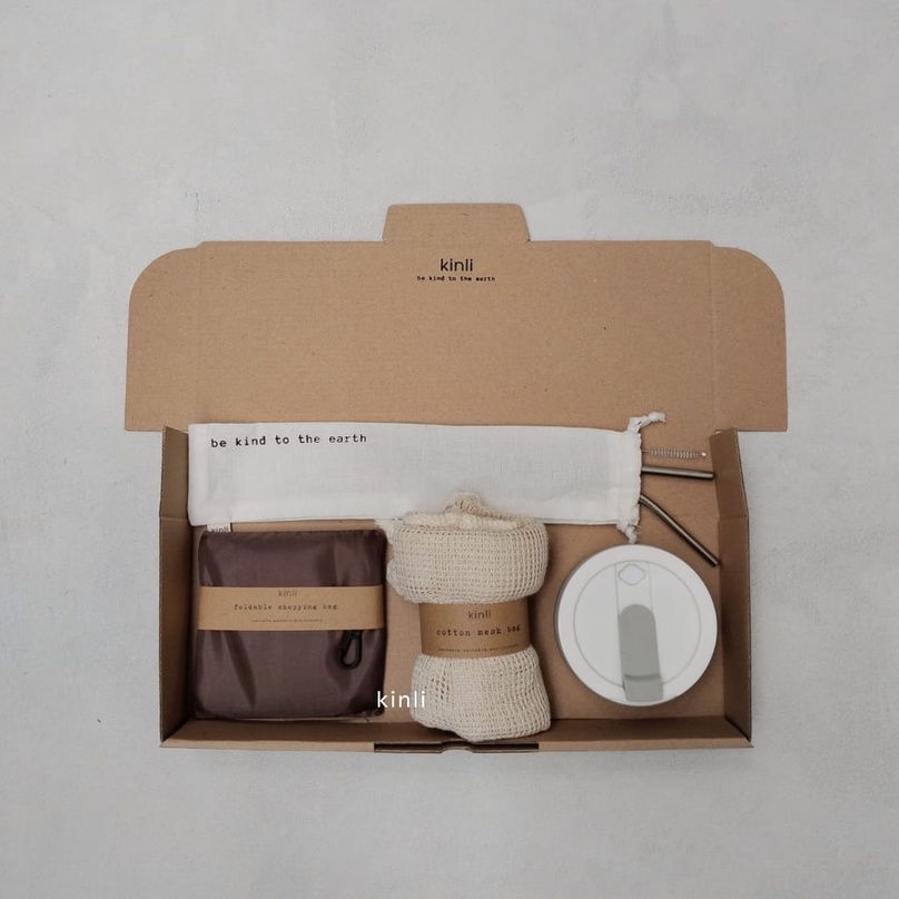 khana sustainable zero waste gift set lunch box collapsible cup bottle