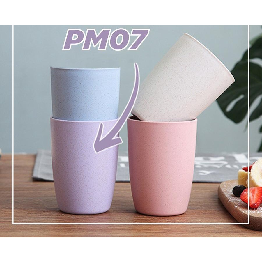 DISCON!!! Gelas Wheat Straw Kopi Mug Cangkir Gandum Kokoh 4 Warna Pilihan Gelas Cantik