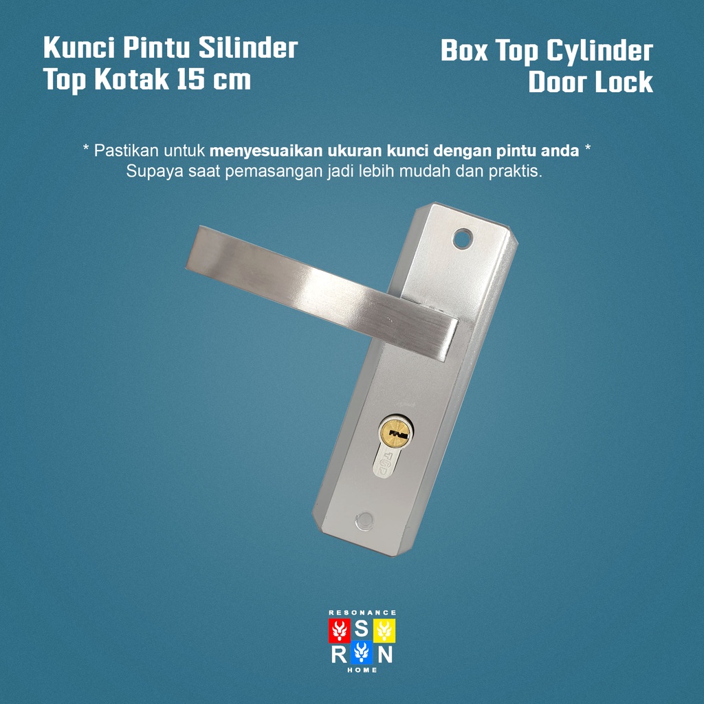 Kunci Pintu Rumah 15cm Silinder Full Set Top Safety Lock Resonance Home