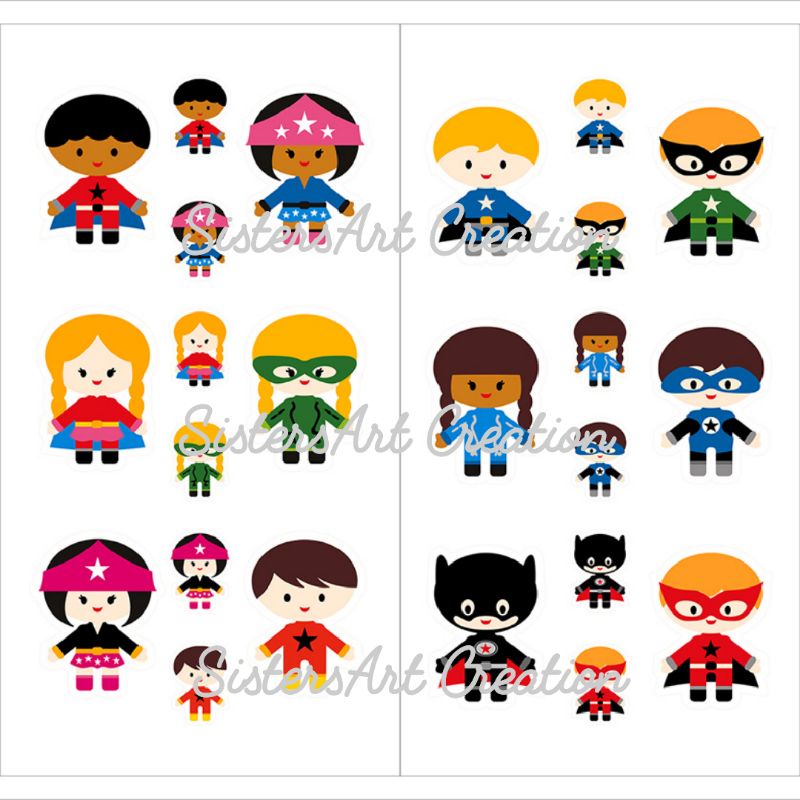 

Cutting Sticker Super Hero 1