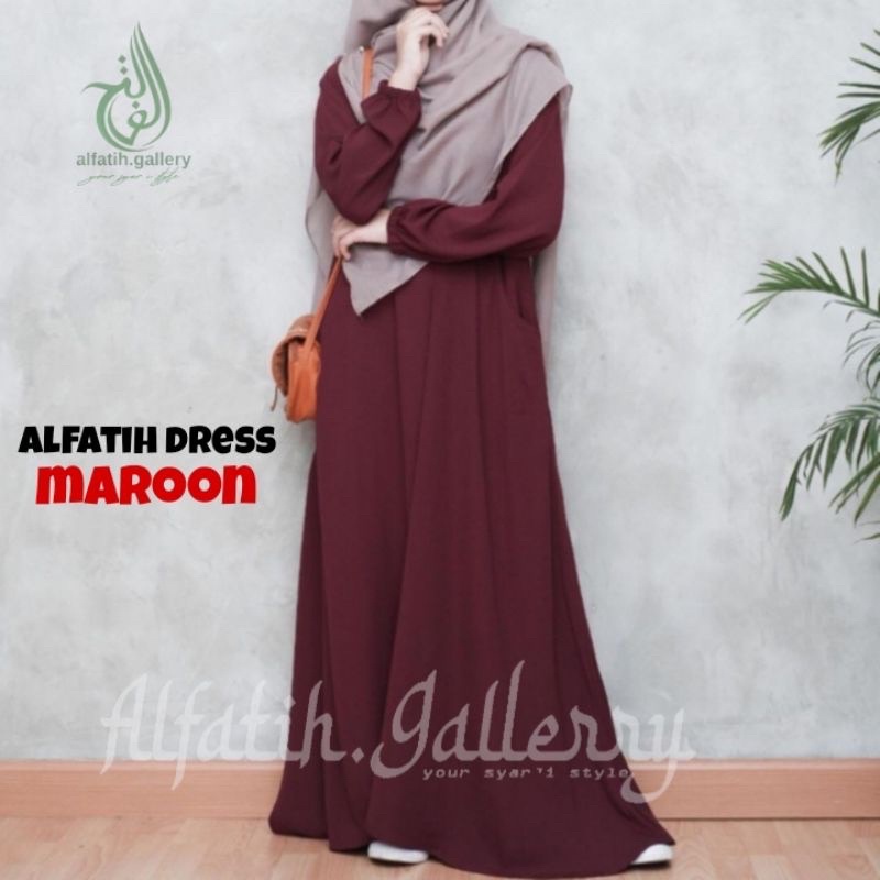 JASMINE DREES GAMIS SYARI POLOS / GAMIS WANITA TERBARU