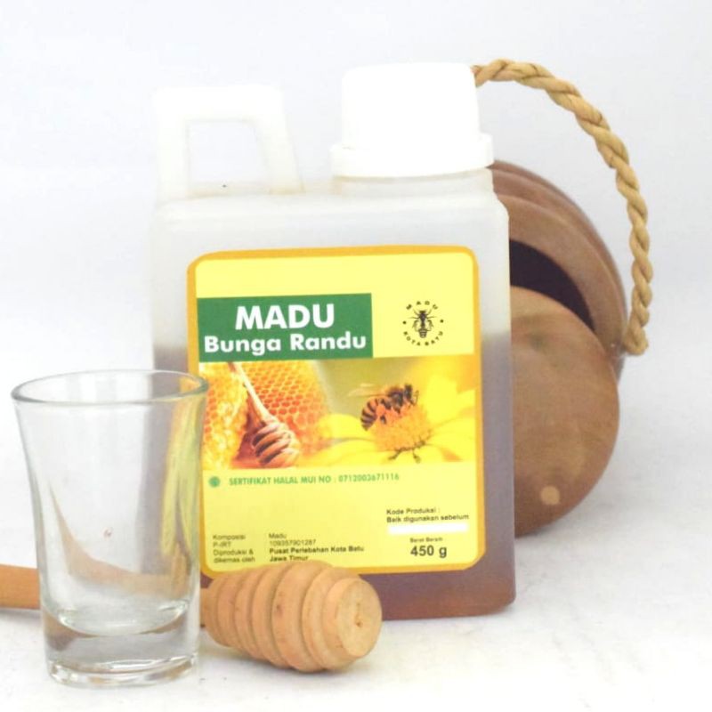 

Madu Asli Murni Nektar Bunga Randu Jirigen Netto 450 gr