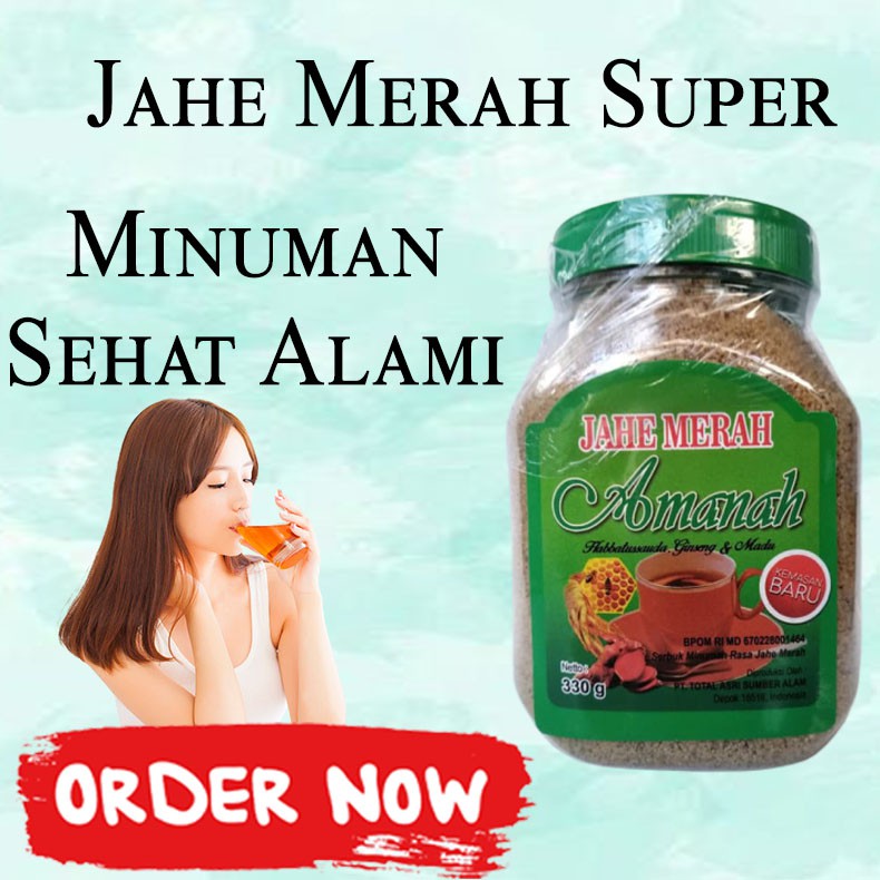 

Jahe Merah Amanah Kemasan Toples / Botol 330 Gram