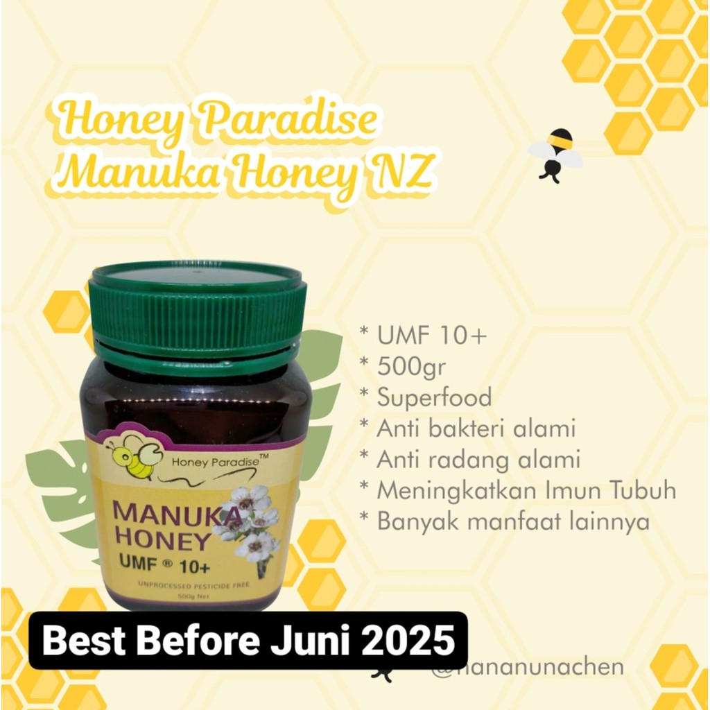 

UMF 10+ Manuka HOney Paradise New Zealand Madu Manuka NZ