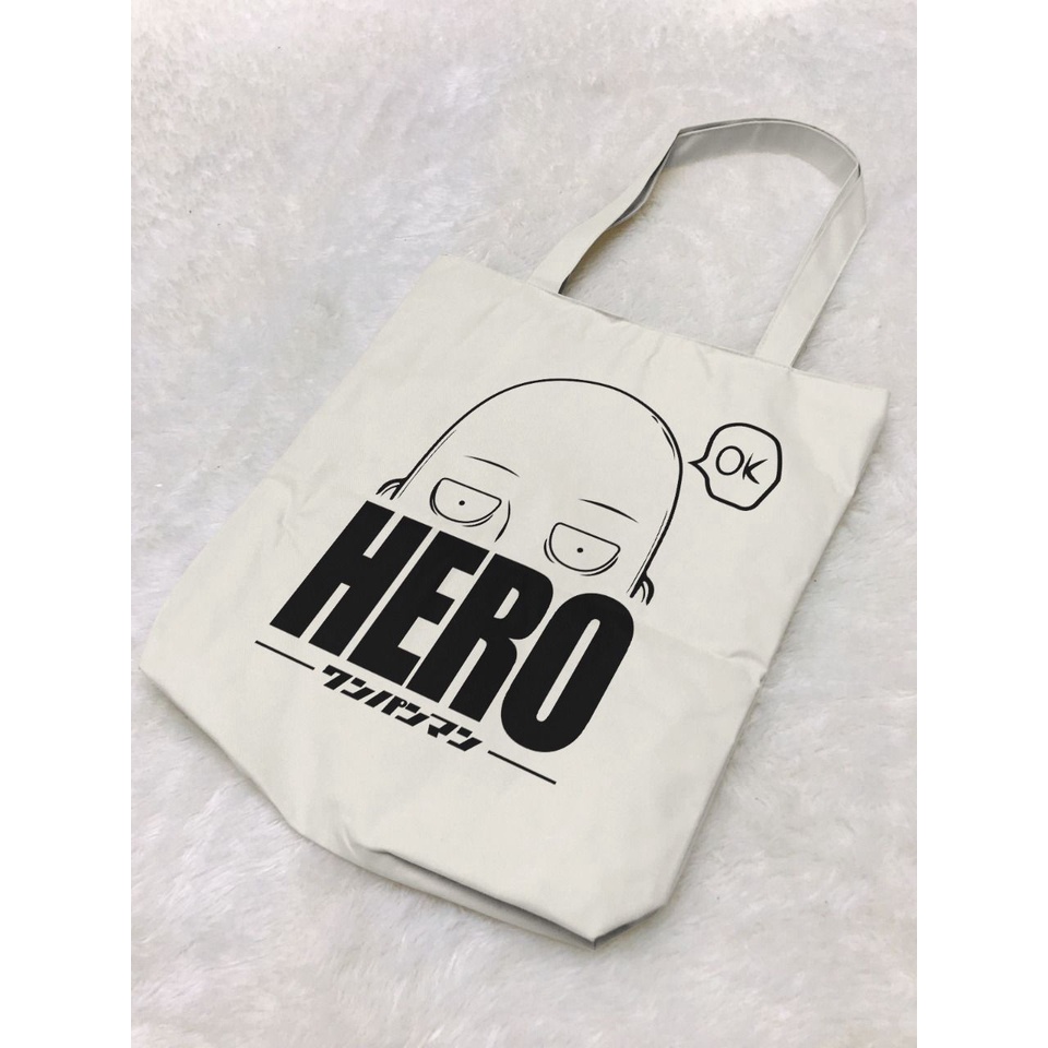 Totebag Saitama the Hero Anime Manga One Punch Premium Unisex