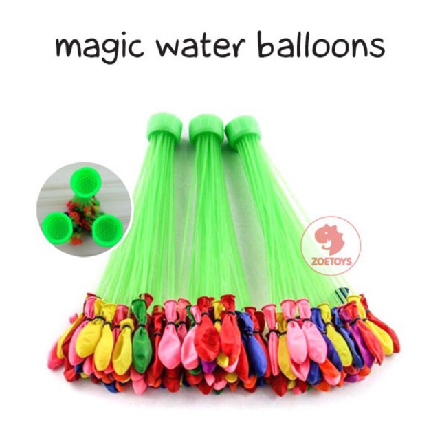 PROMO Zoetoys Magic Water Balloons 3 Ikat | Balon Air | Perang Balon Air 111