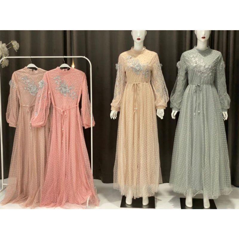 baju lamaran - gamis lamaran - gamis brokat - dress lamaran