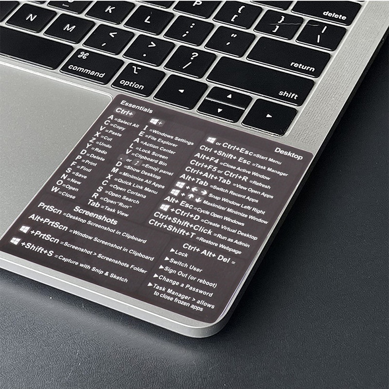 Stiker Rekat Referensi Keyboard Pendek Untuk PC Laptop Desktop