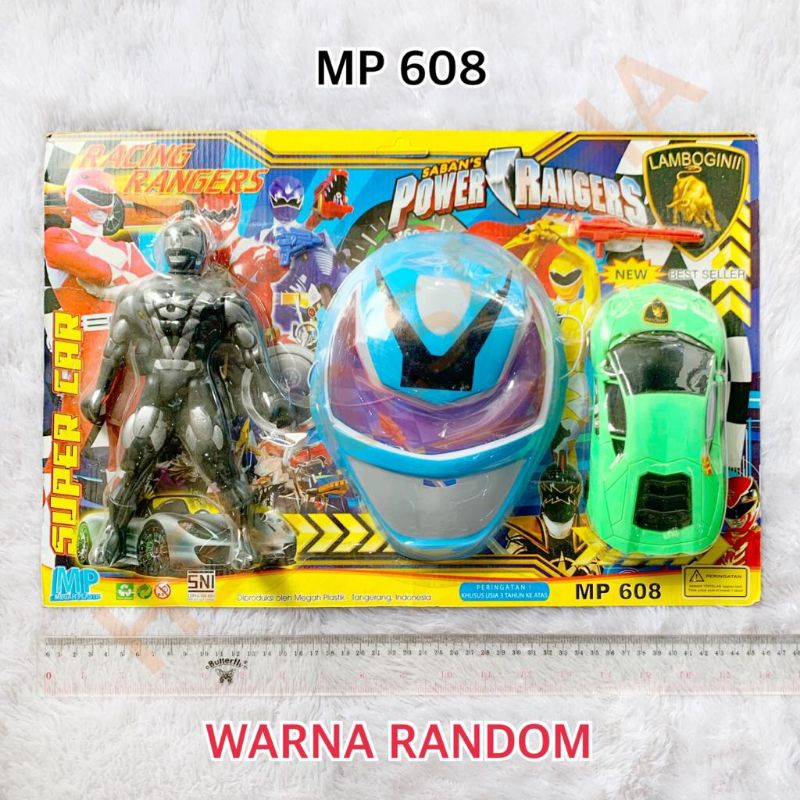 MAINAN MP 608 SABAN'S POWER RANGERS RANGER TOPENG & ROBOT ROBOTAN SUPERHERO ADA MOBIL MOBILAN