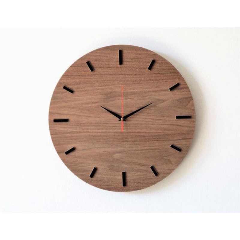 Jam Dinding Model Desain Kayu Unik Dekorasi Pajangan Rumah Retro Vintage-J3