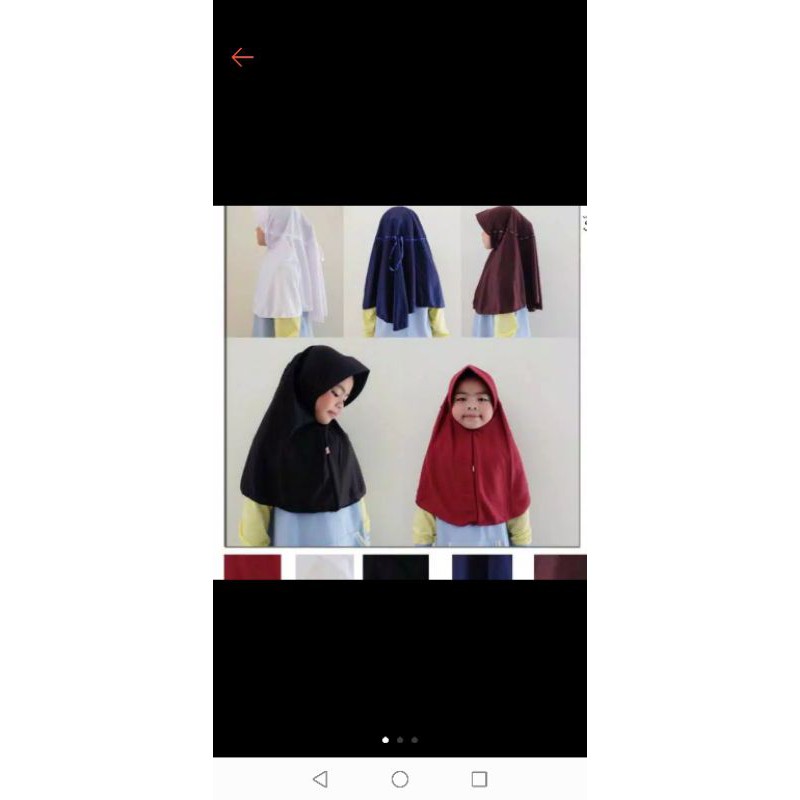 KAY Jilbab anak sekolah Jilbab serut pita Jilbab jokowi serut