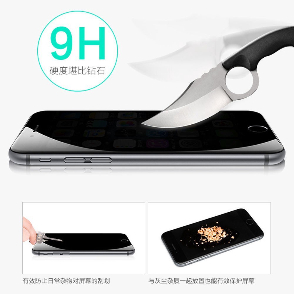 Privasi Anti-Peep Kaca Tempered Film iPhone11 Pro Max 6 6S 7 8P X / XS Max XR SE2020 Pelindung Layar iPhone-4