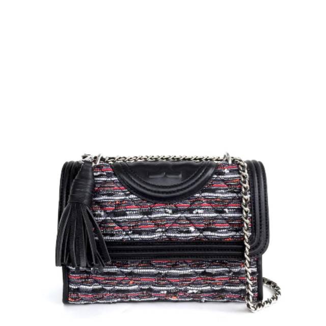 TORY BURCH Fleming Tweed Mini Convertible