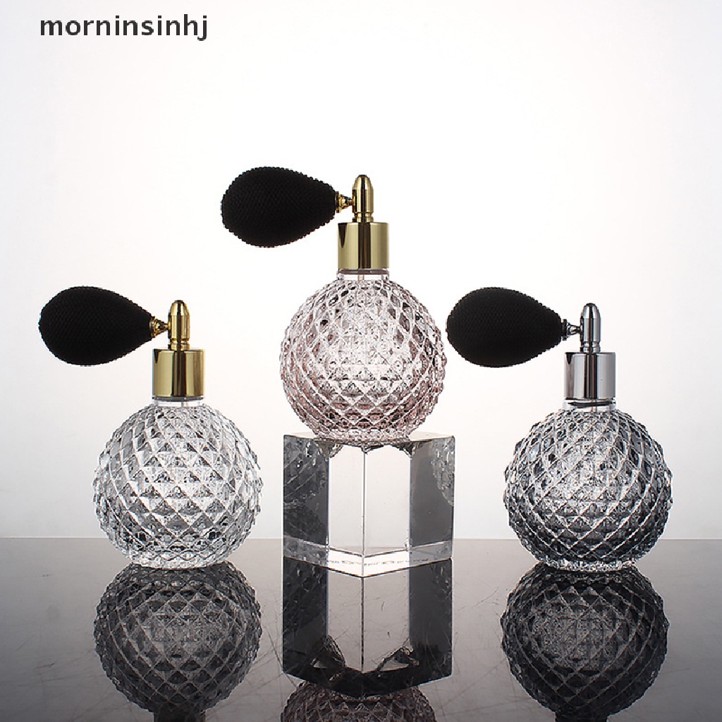 Mornin Botol Parfum Spray Atomizer Kristal Vintage Refillable Untuk Wanita