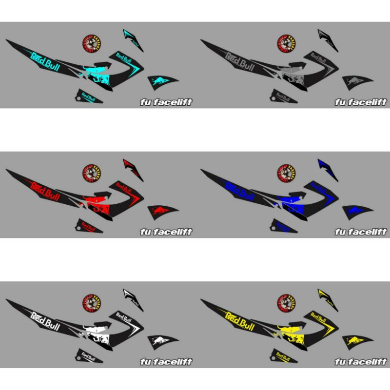 striping satria fu facelift variasi REDBULL