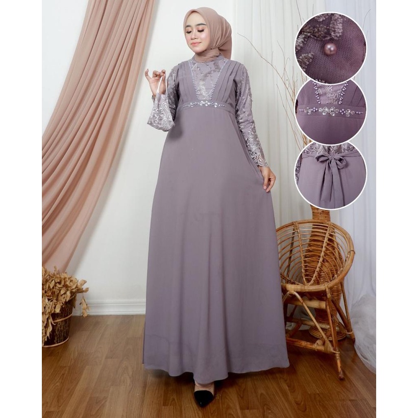 Gamis Salsabila / Fashion Muslimah / Outfit Kekinia / COD