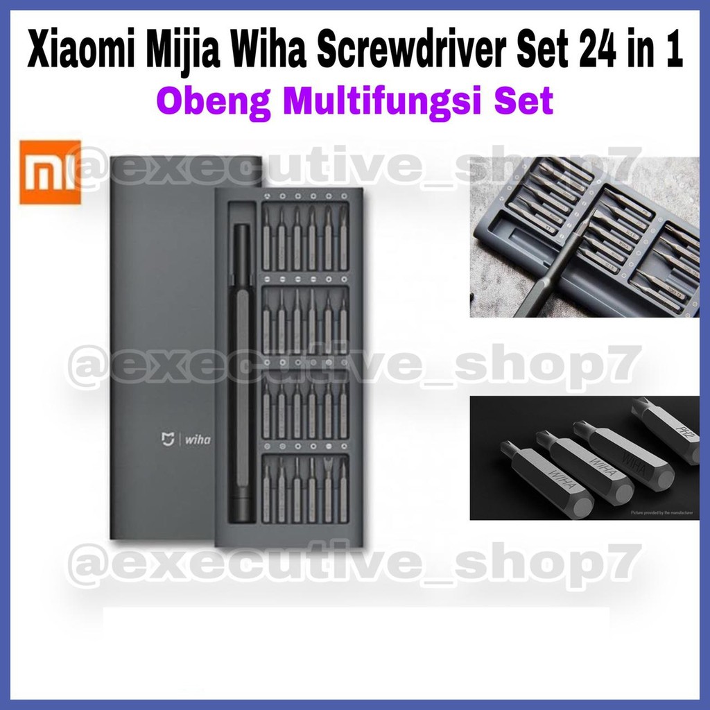 Xiaomi Mijia Wiha Screwdriver Set 24 in 1 - Obeng Multifungsi Set