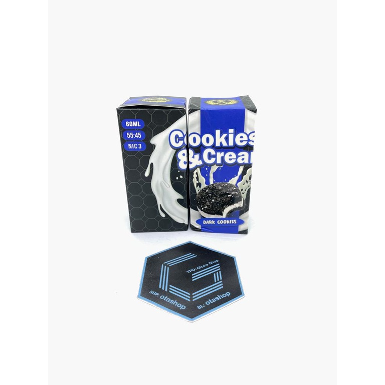 Liquid Cookies &amp; Cream V5 DARK COOKIES 60ML by Radja Brewer vape vapor