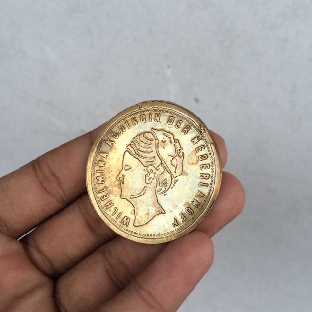 Koin Kuno Wilhelmina 2,5 G 1919