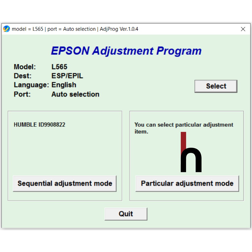 Epson L565 Program Resetter / Waste Ink Pad Counter Reset Shopee
