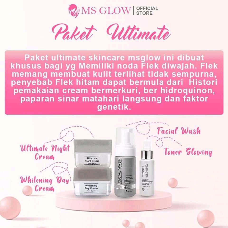 Ms Glow Ultimate Ms Glow Asli Ms Glow Paket Wajah