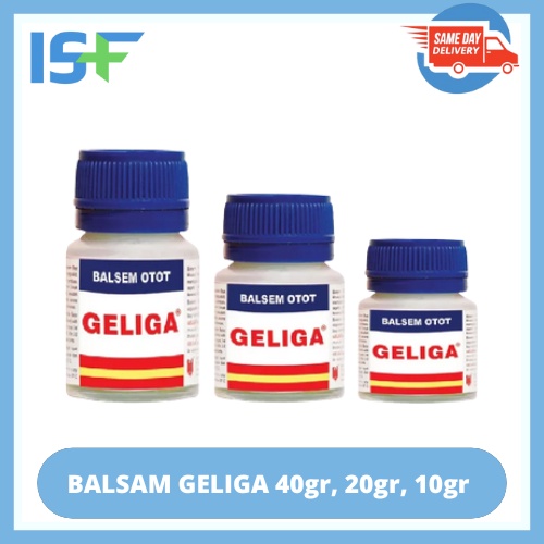 ⭐ISF⭐Balsem Otot Geliga 40gr, 20gr, 10gr Balsem Gosok Pereda Nyeri Otot