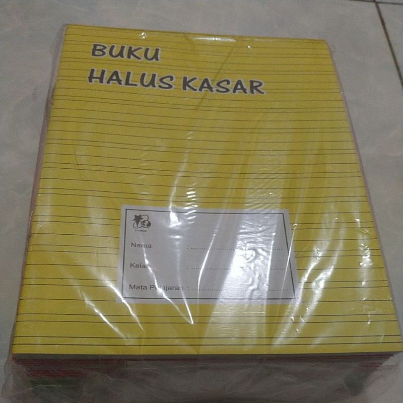 

Buku halus kasar 30lembar(1pack 25buku)