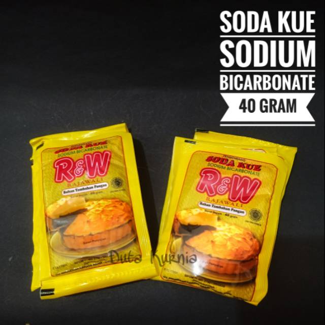 Soda Kue / Baking Soda Sodium Bicarbonate / Pengembang Adonan Kue Roti Donat Rajawali RW R&amp;W Sachet