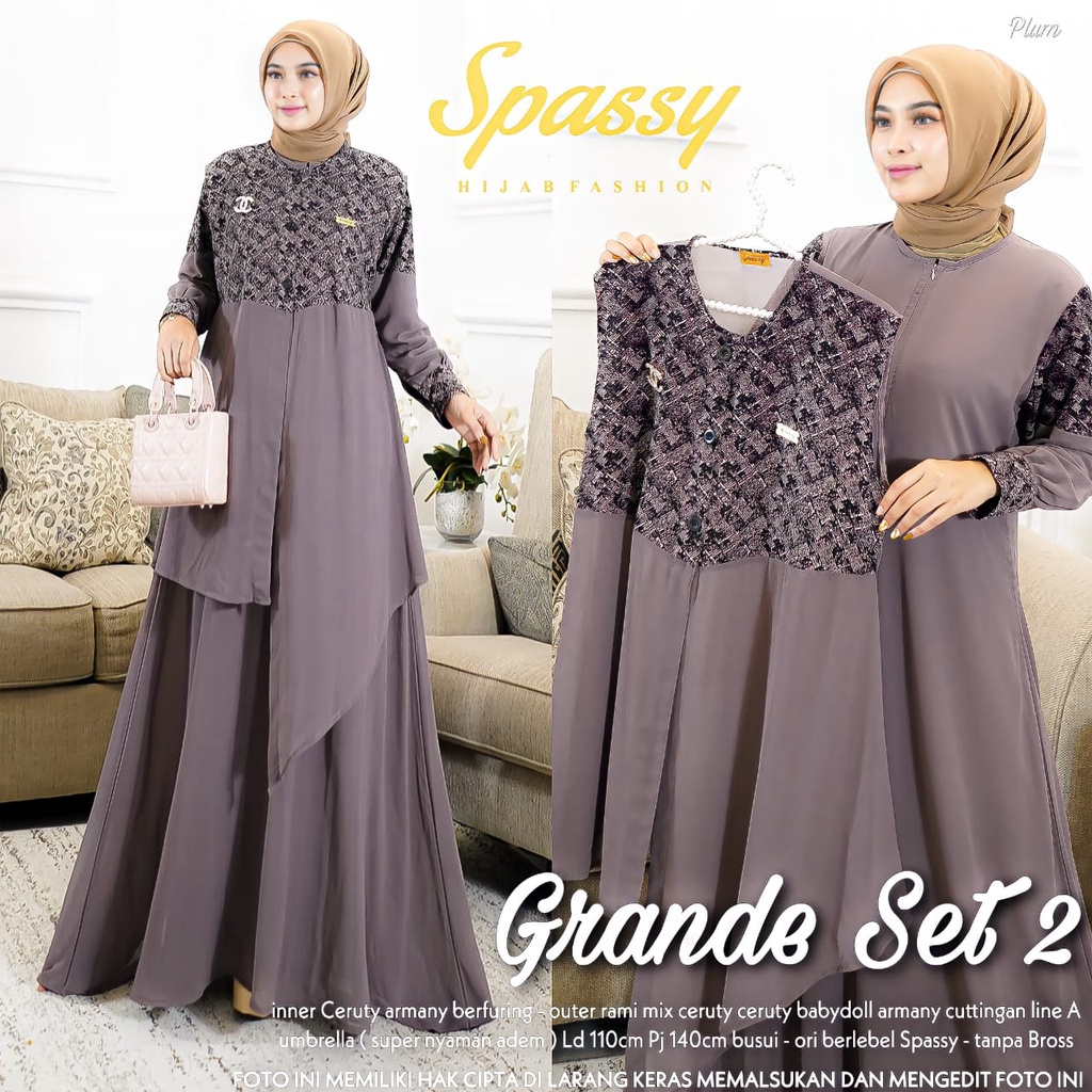 Grande Set 2 Gamis Busui Super Nyaman by Spassy / 047