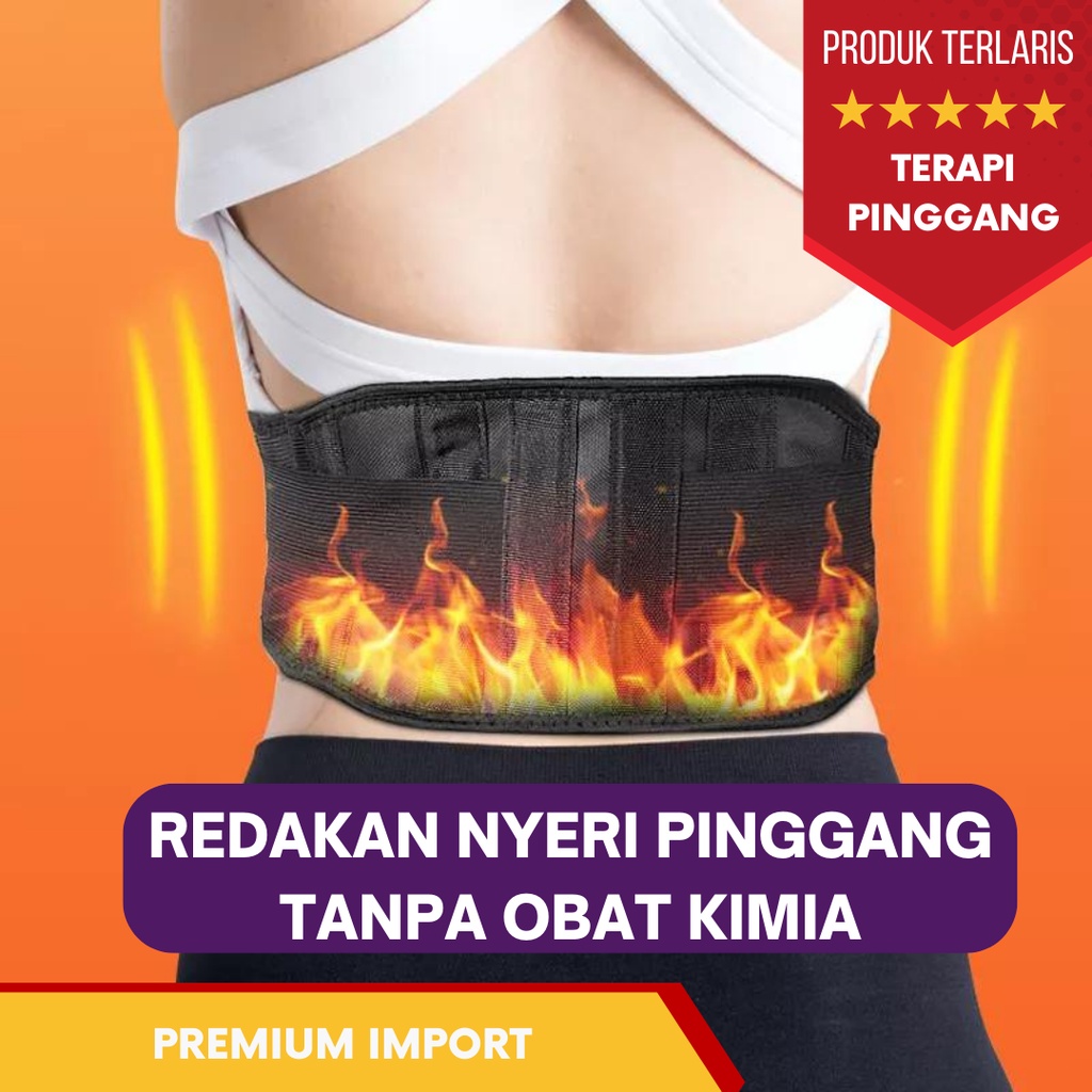 Terapi Sakit Pinggang Sabuk Magnetik Pinggang Nyeri Punggung Turmalin Pemanas Pinggang