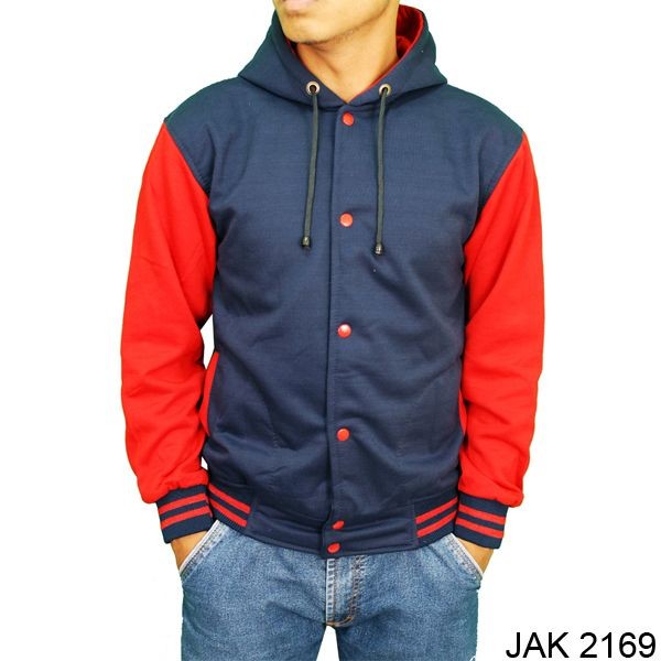 Jaket Baseball Gaul Fleece Navy – JAK 2169