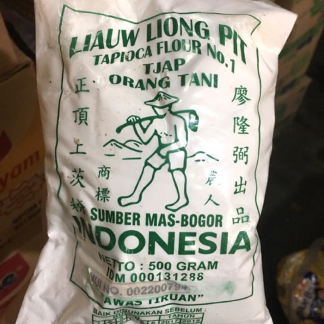 Sagu Liongpit Dus isi 20 bungkus 500gram / Sagu Tani Karton Liongpit 20bks 1/2kg / Tepung Sagu Tani