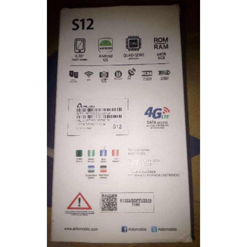 Aldo S12 Galaxy RAM 6/64 GB