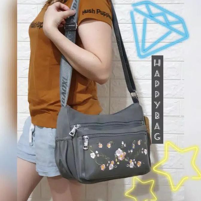 Paling Laku Tas Selempang Wanita Chibao Motif Bordir Bunga Cb788/L010 7Res - Nevy