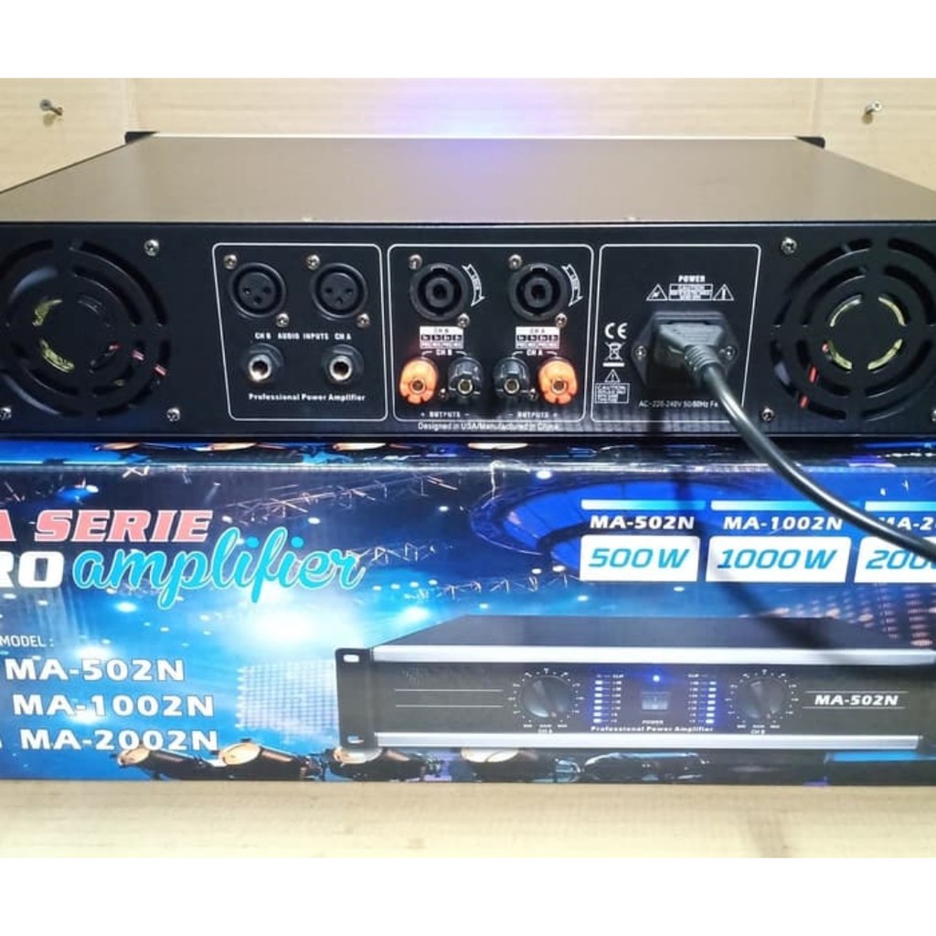 POWER AUDIO MEGAVOX MA 1002N PROFESIONAL POWERED AMPLIFIER